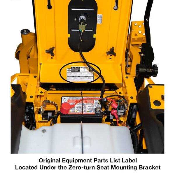 cub cadet zero turn parts diagram