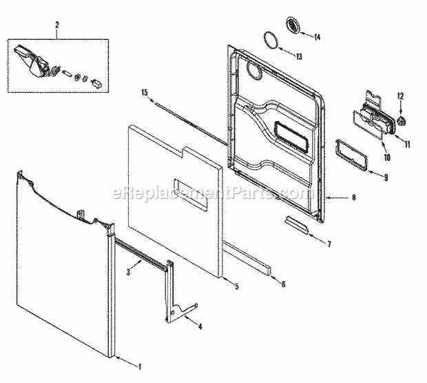 jenn air dishwasher parts diagram