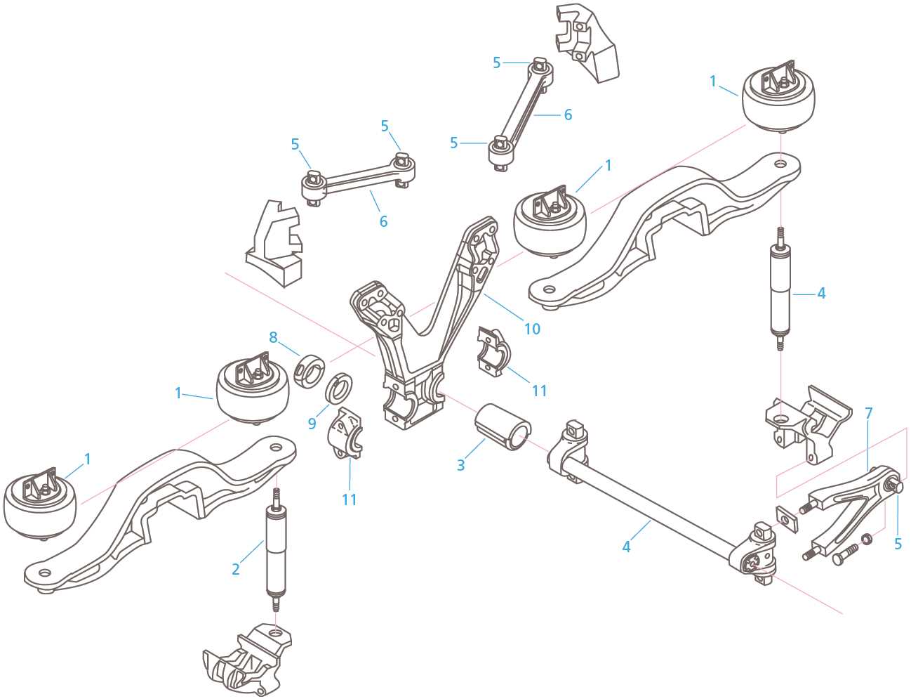 air suspension parts diagram