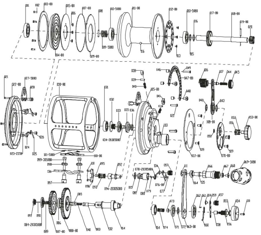 spinning daiwa reel diagrams & parts lists