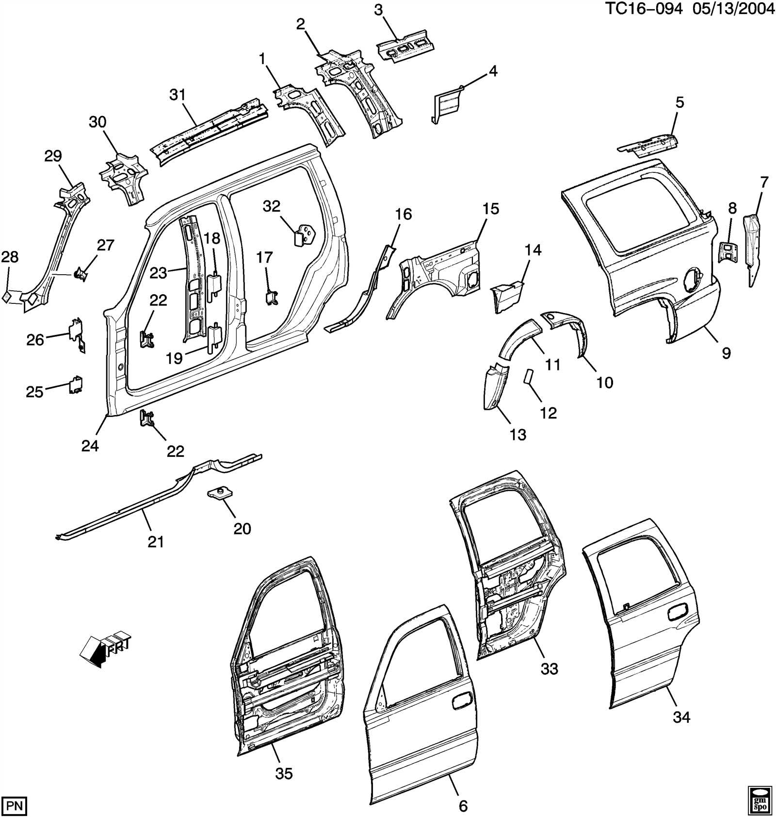 sierra 1500 gmc sierra parts diagram