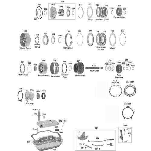 revtech transmission parts diagram