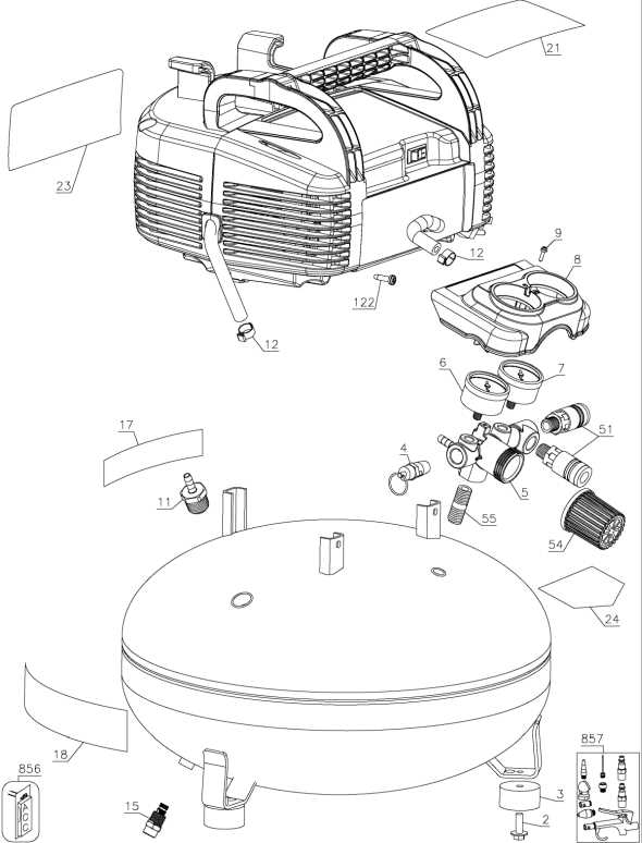 craftsman compressor parts diagram