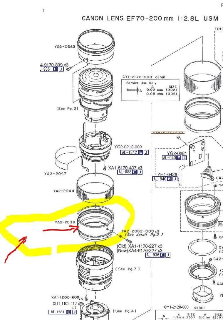 canon lens parts diagram