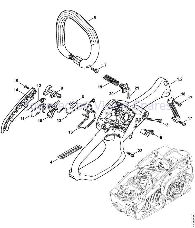 stihl ms 193 t parts diagram