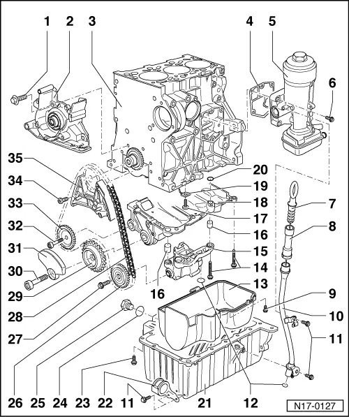 vw polo engine parts diagram