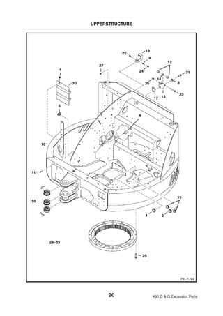 bobcat excavator parts diagram