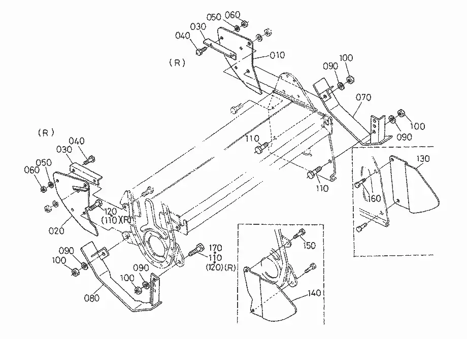 craftsman rear tine tiller parts diagram