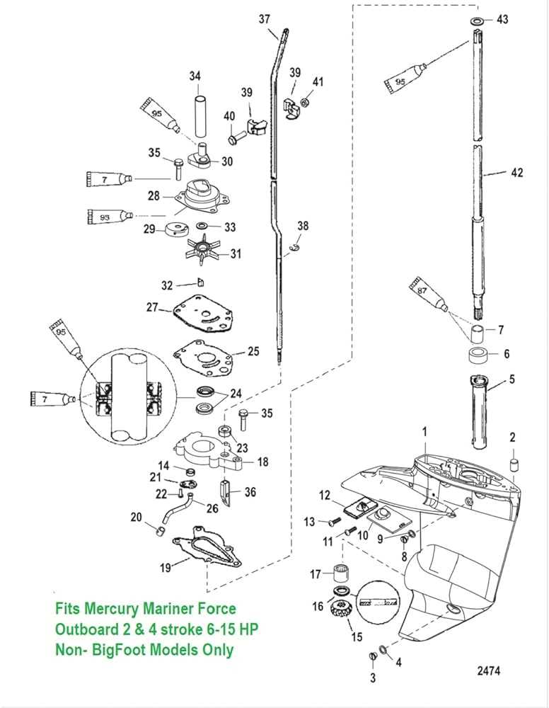 boat engine parts diagram