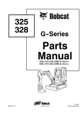 bobcat excavator parts diagram