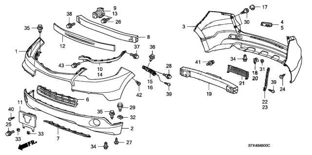 2008 honda civic parts diagram