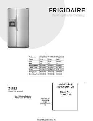 model frigidaire gallery refrigerator parts diagram