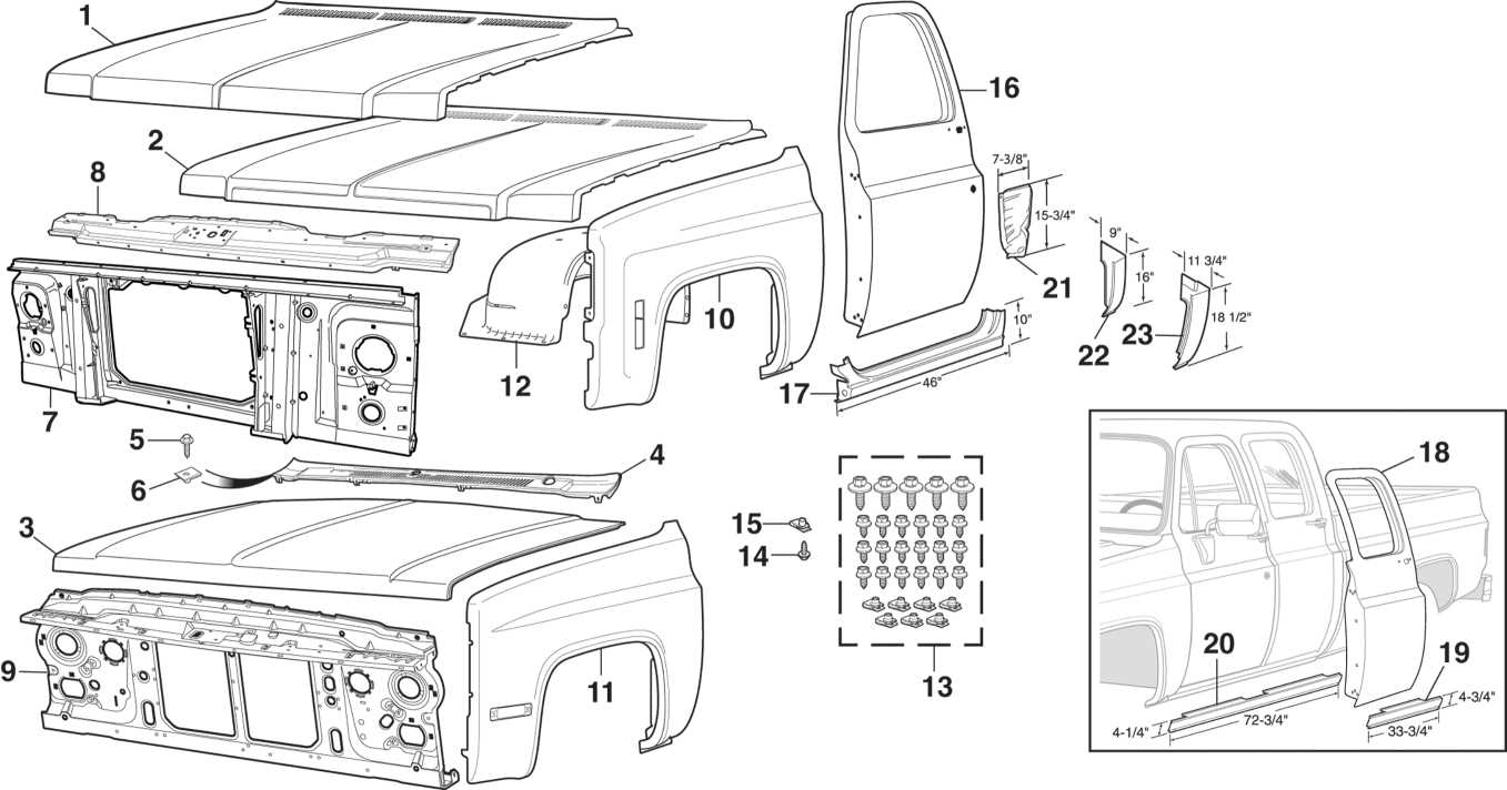 gm truck parts diagrams