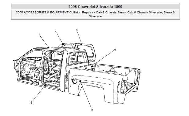 chevrolet silverado parts diagram