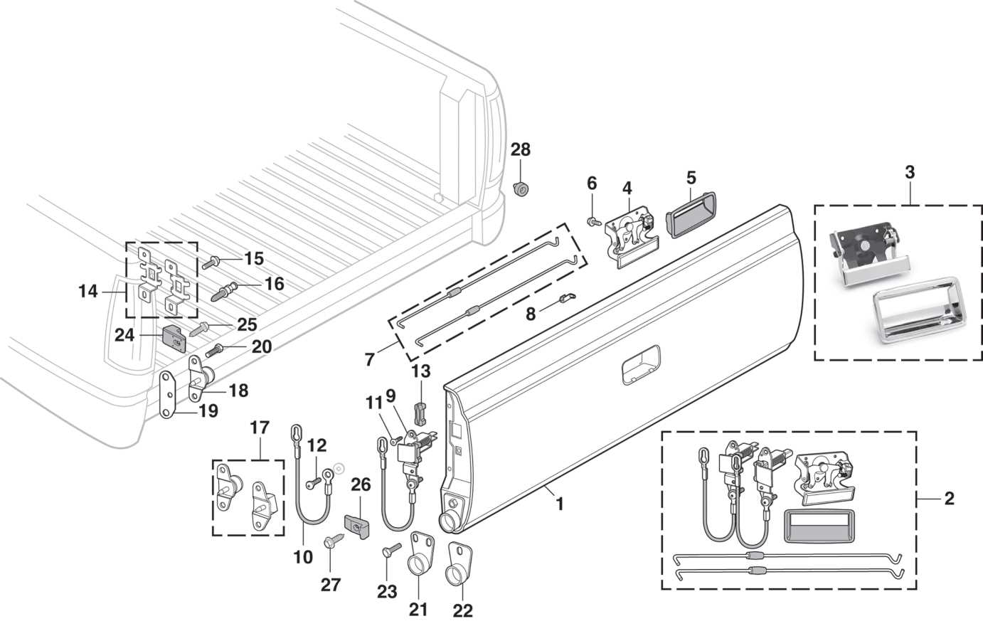 chevy silverado parts diagram