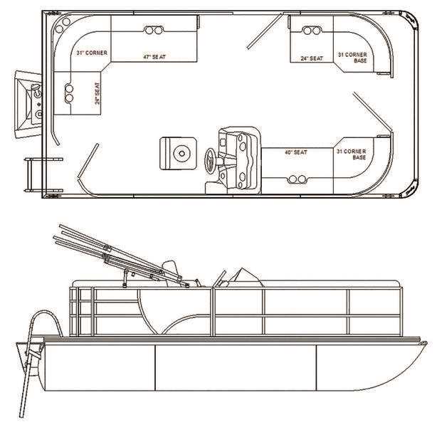 pontoon boat parts diagram