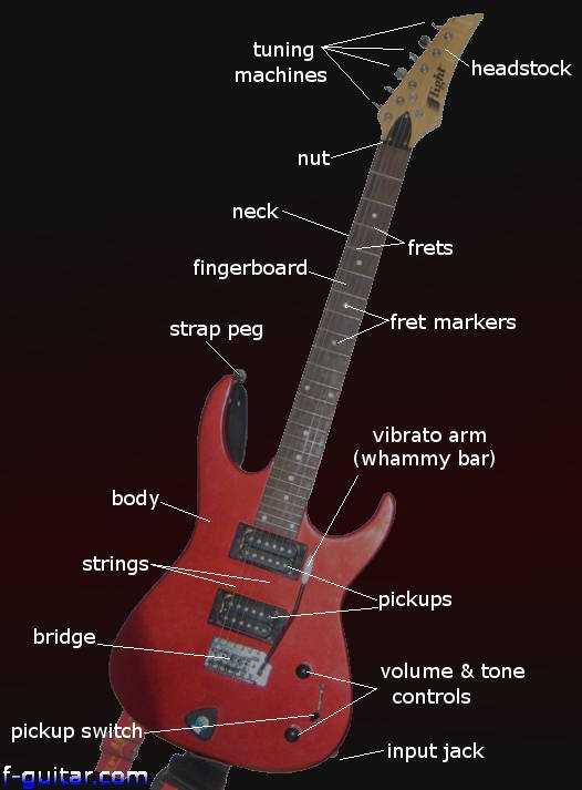 guitar parts diagram