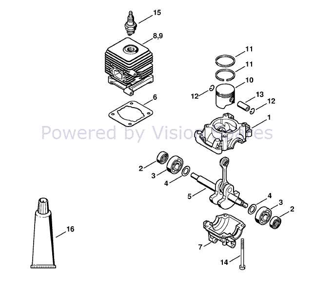 leaf blower parts diagram