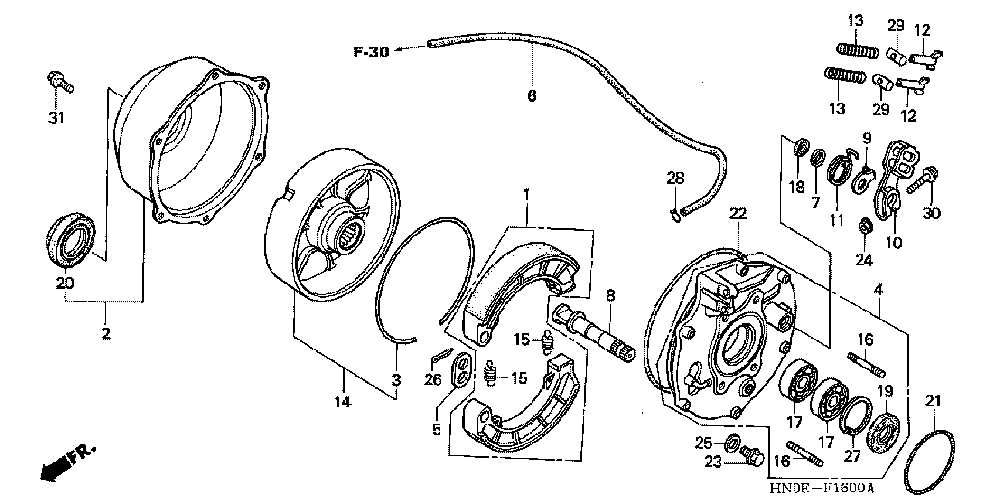 honda rancher 400 parts diagram