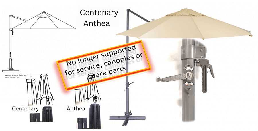 replacement part cantilever umbrella parts diagram