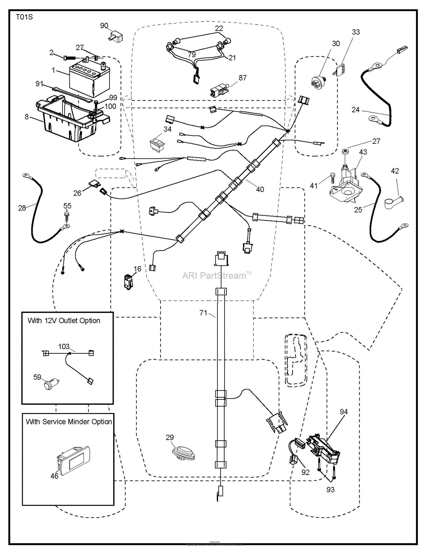 husqvarna yth2042 parts diagram