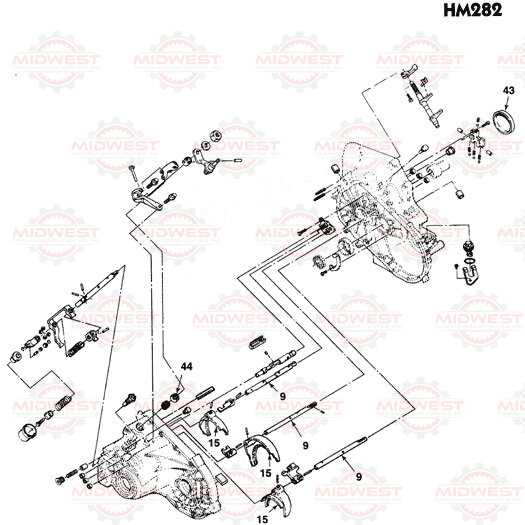 hm290 transmission parts diagram