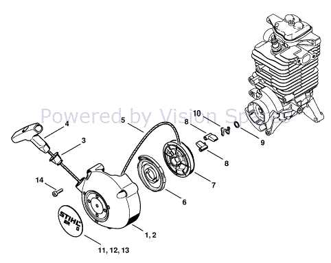 leaf blower parts diagram