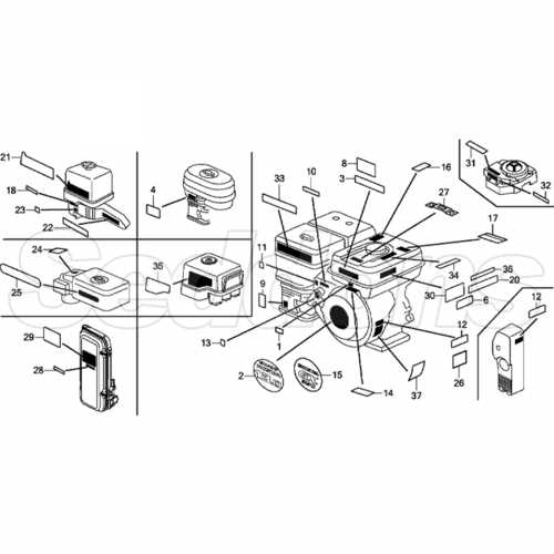 honda gx390 pressure washer parts diagram