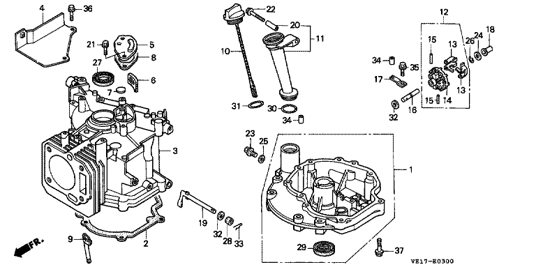 honda gxv120 parts diagram