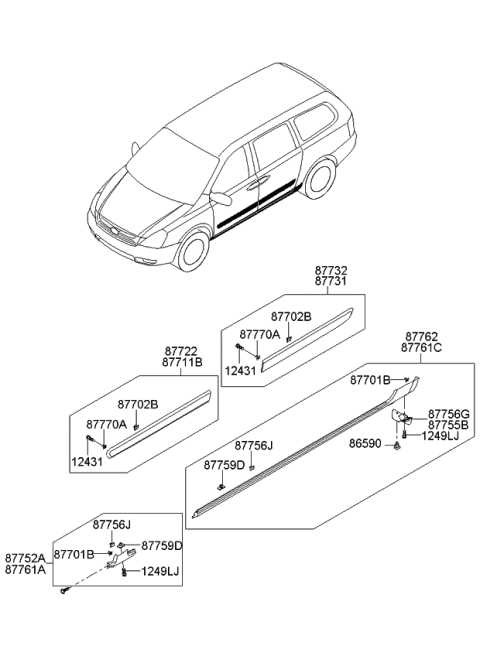 honda odyssey body parts diagram