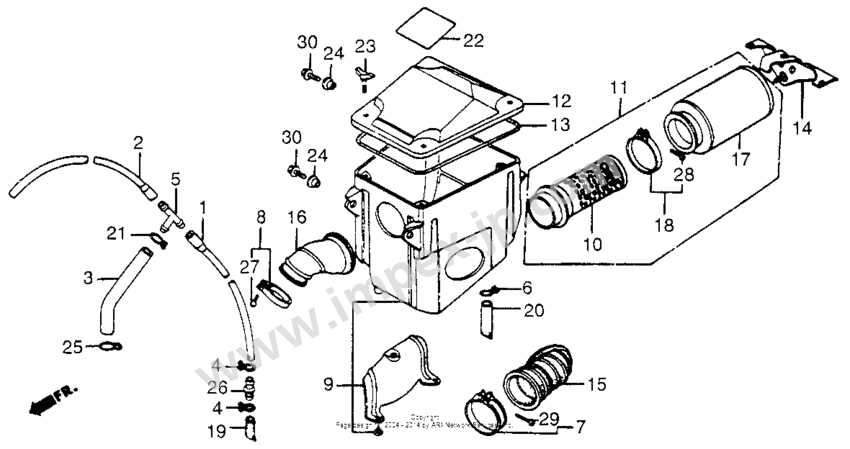 honda rancher 400 parts diagram