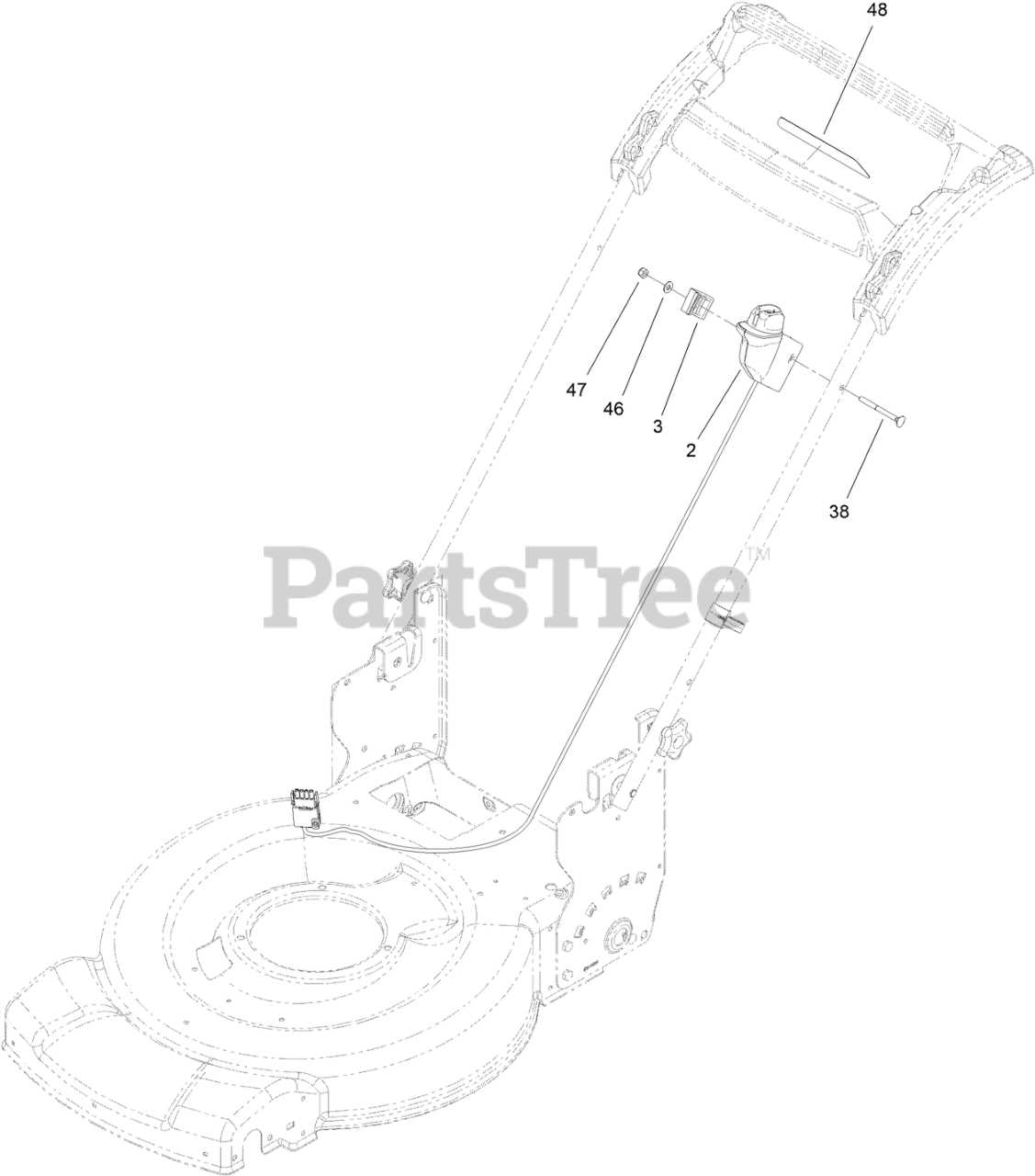 toro personal pace mower parts diagram