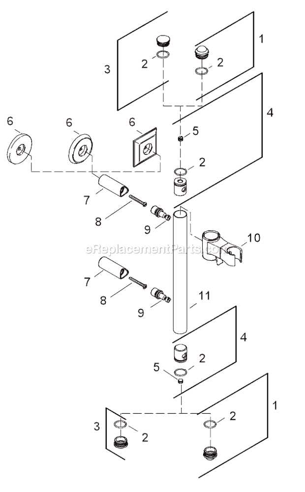 kohler shower parts diagram