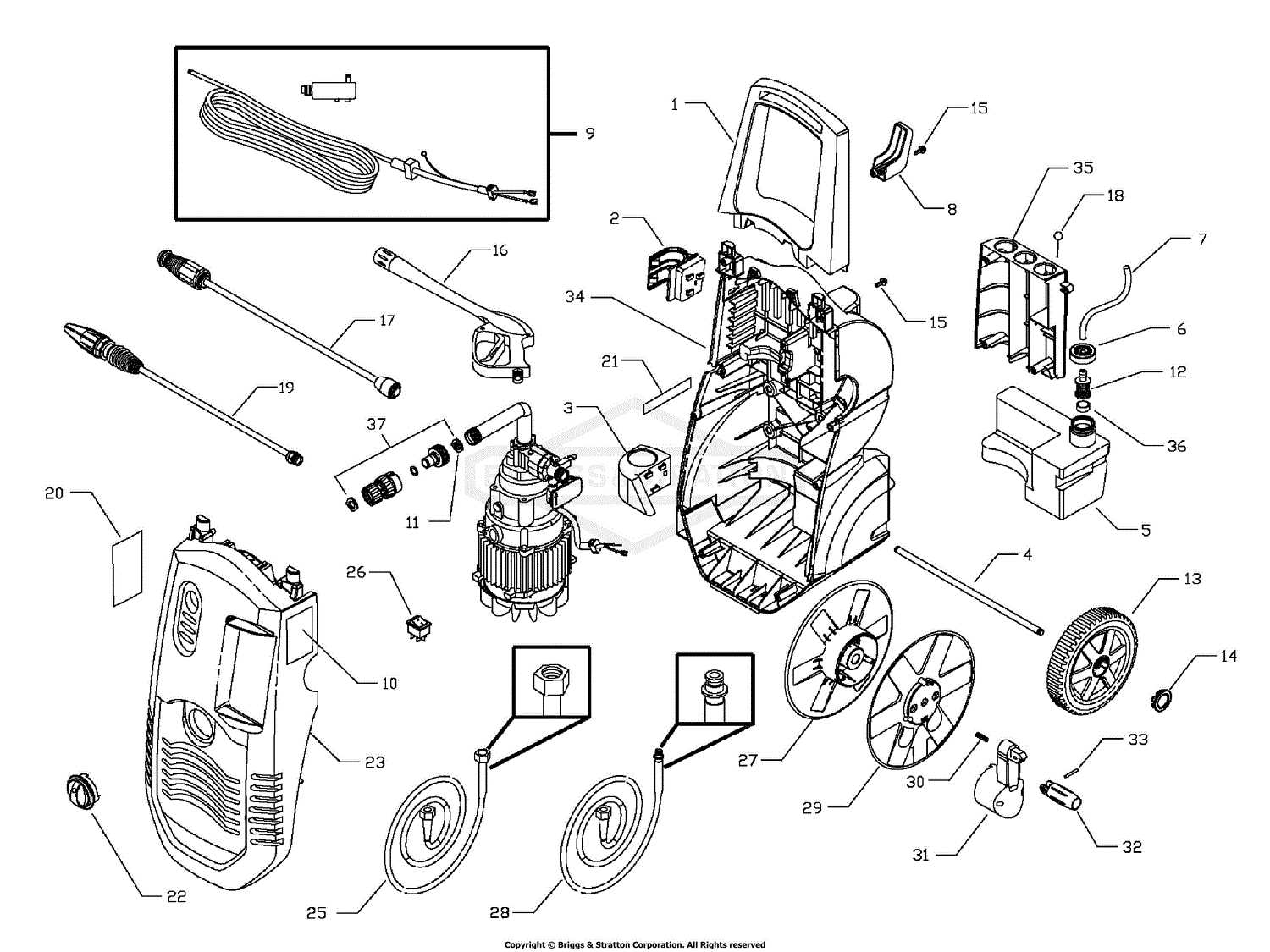 husky pressure washer parts diagram