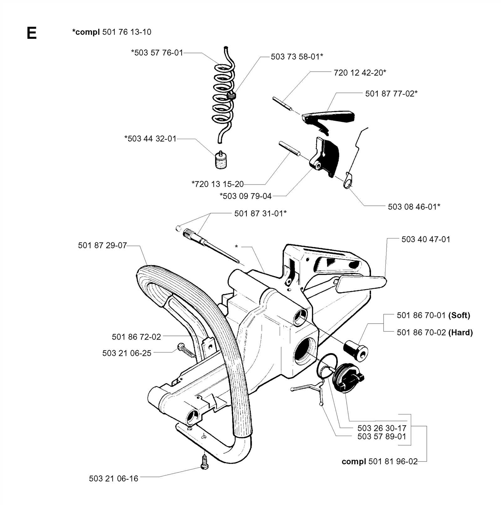 husqvarna 141 chainsaw parts diagram