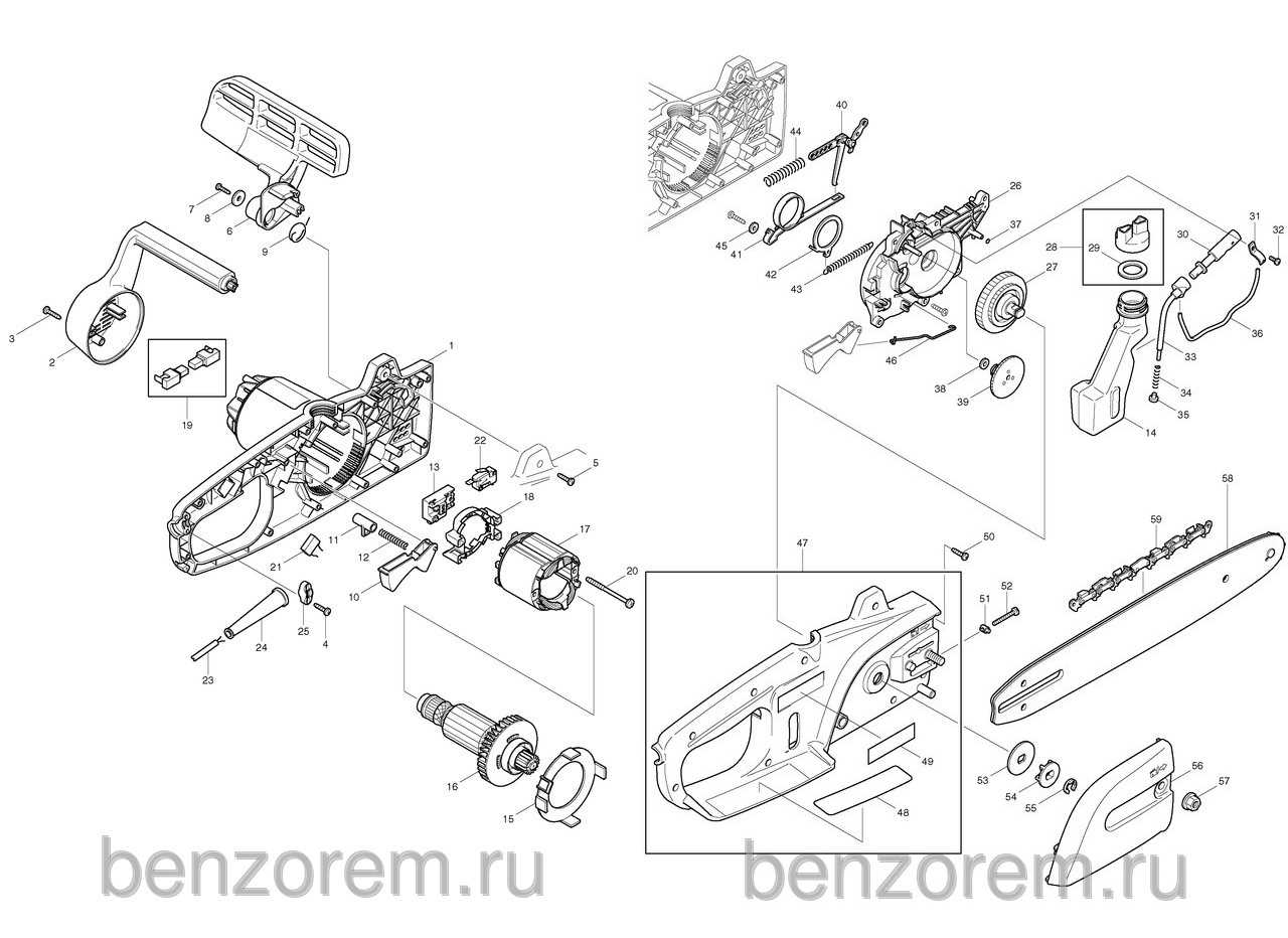 husqvarna 365 chainsaw parts diagram