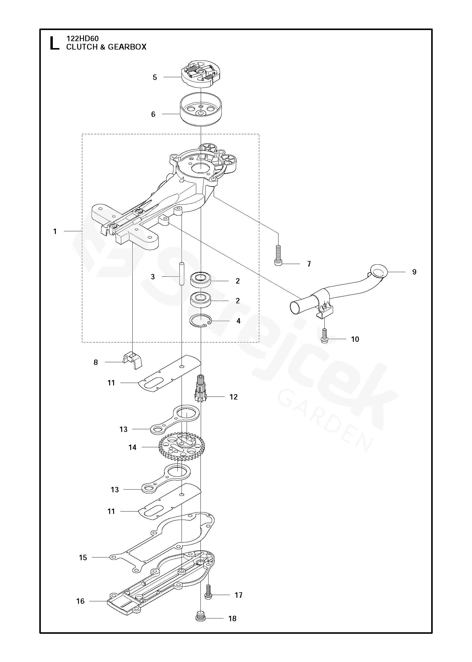 husqvarna hedge trimmer parts diagram