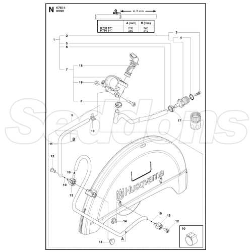 husqvarna k1260 parts diagram