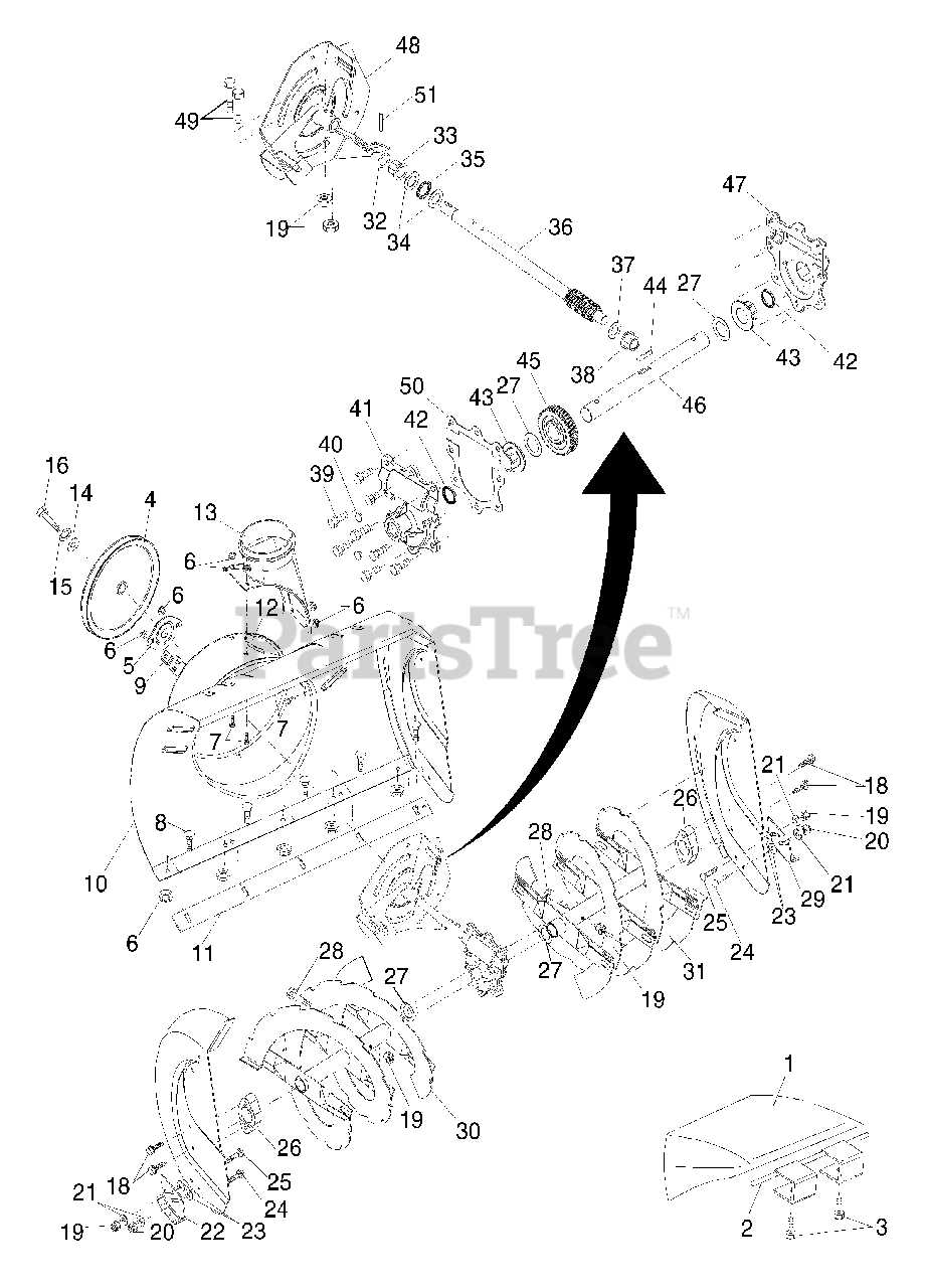 husqvarna snow blower parts diagram