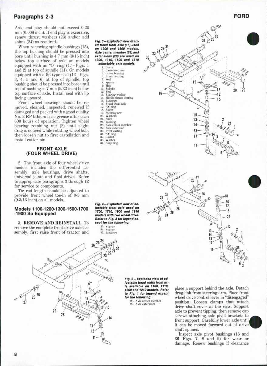 ford 1210 tractor parts diagram