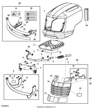 john deere l120 mower deck parts diagram