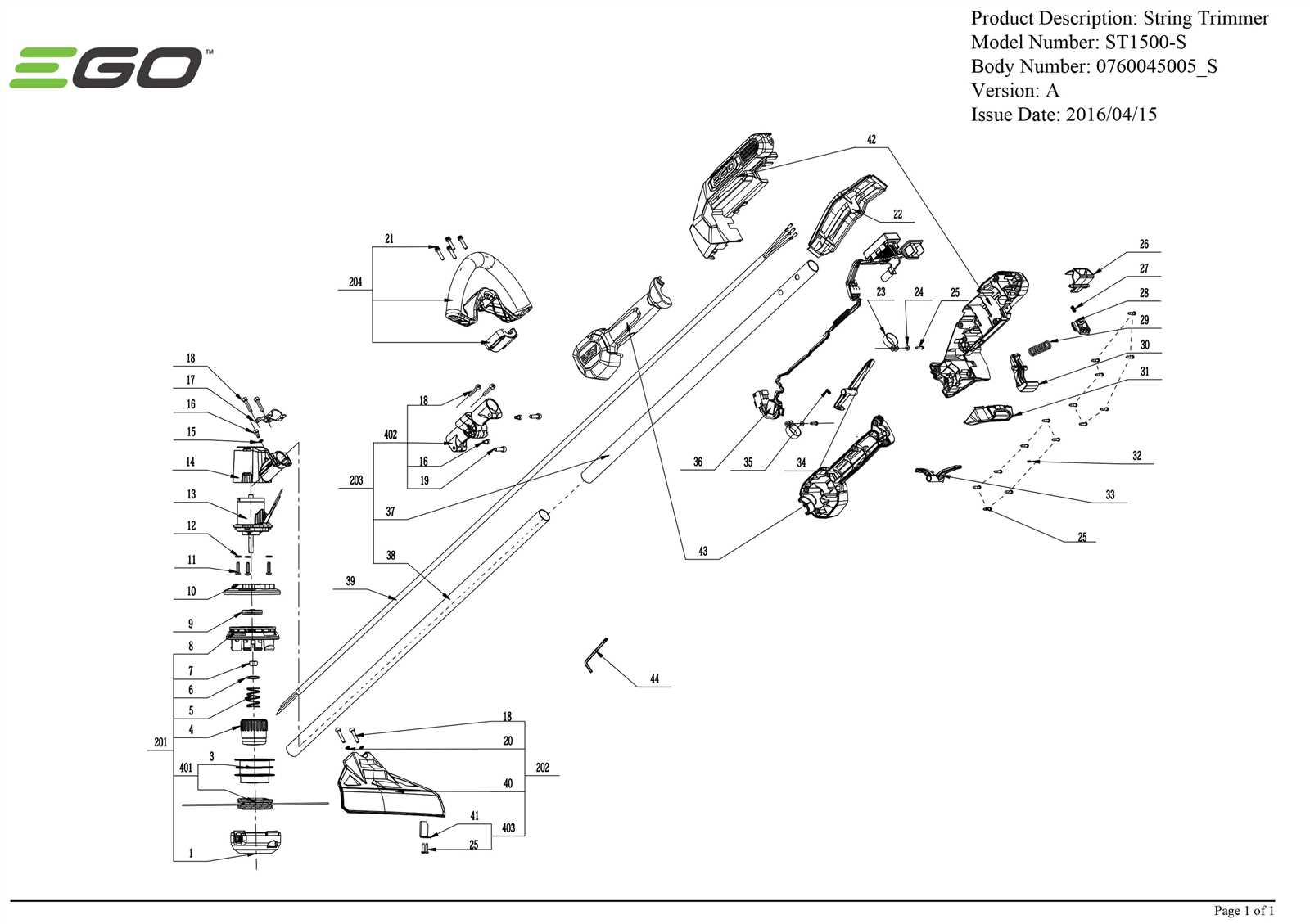 craftsman hedge trimmer parts diagram