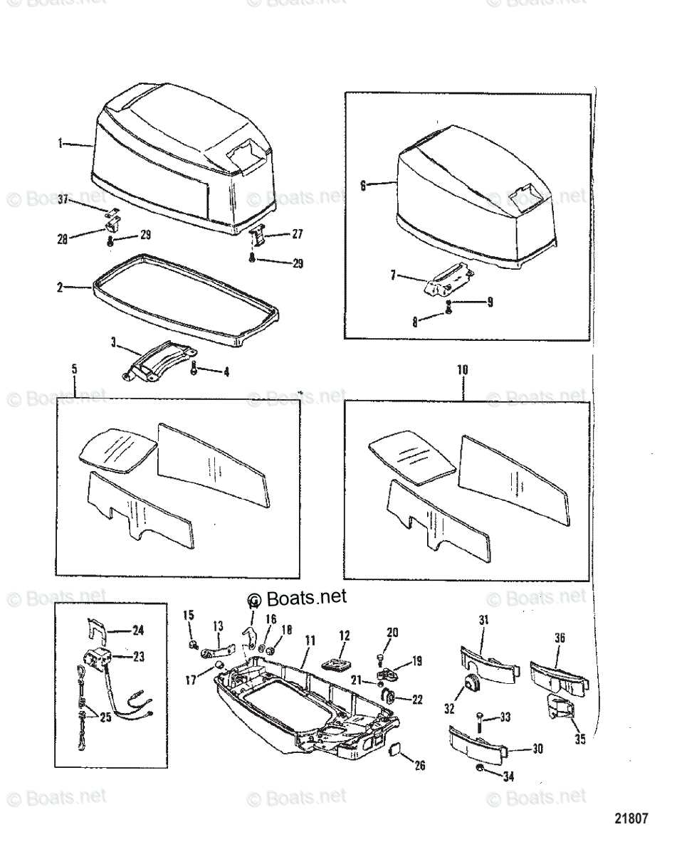 mercury motor parts diagram