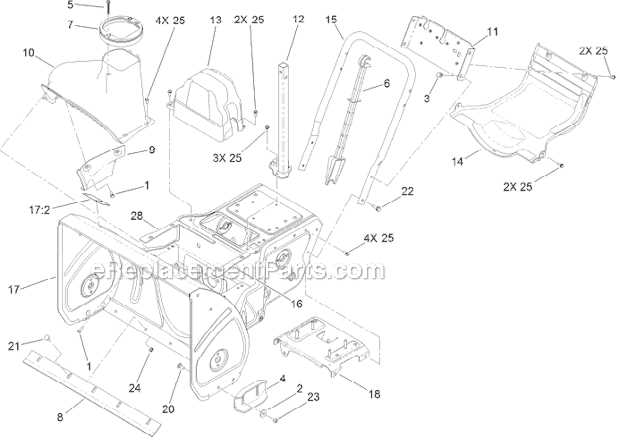 toro 724 snowblower parts diagram