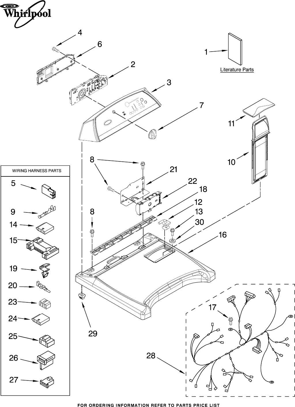 whirlpool duet washer parts diagram