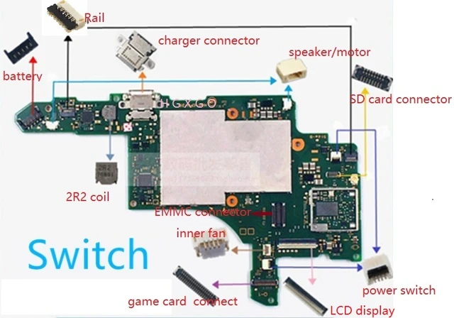 nintendo switch parts diagram