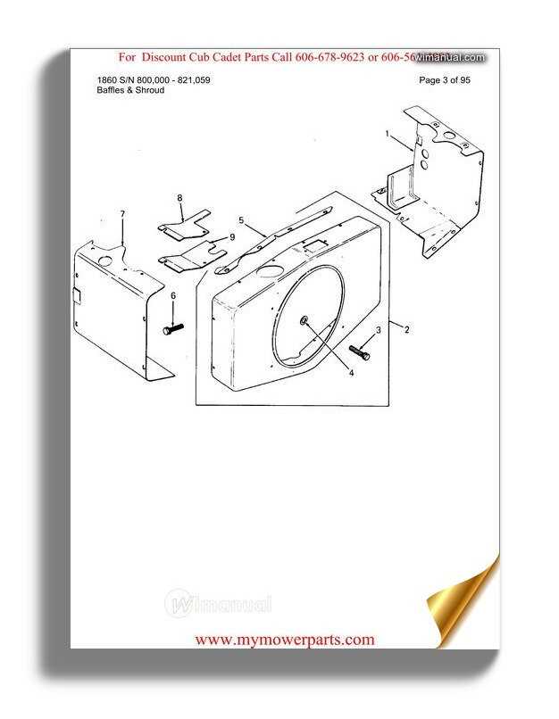 cub cadet 1811 parts diagram