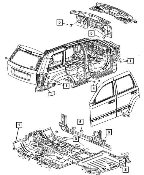 jeep grand cherokee body parts diagram