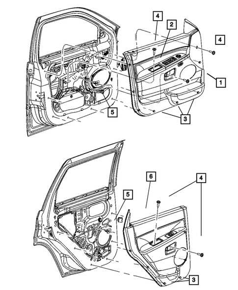 jeep grand cherokee door parts diagram