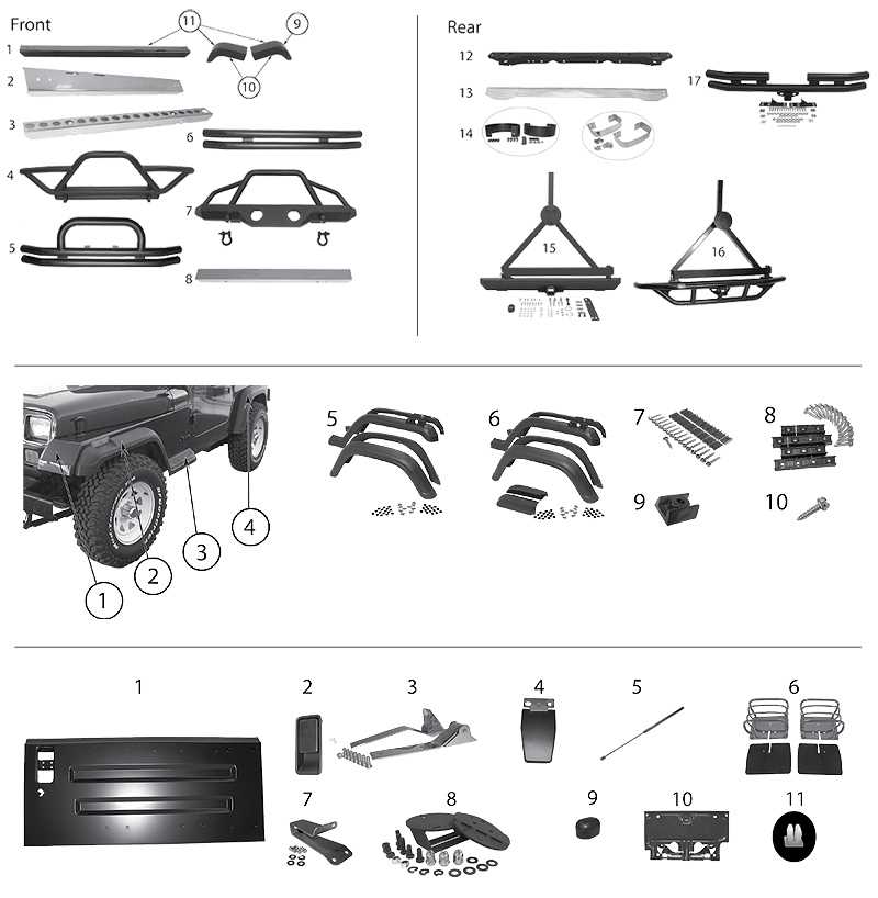 jeep wrangler interior parts diagram